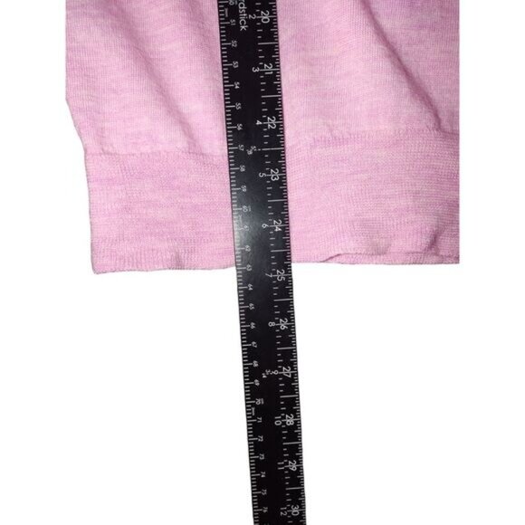 J Crew Womens Pink Merino100% Wool Long Sleeve Sweater Small Classic Fall Winter - Picture 8 of 10
